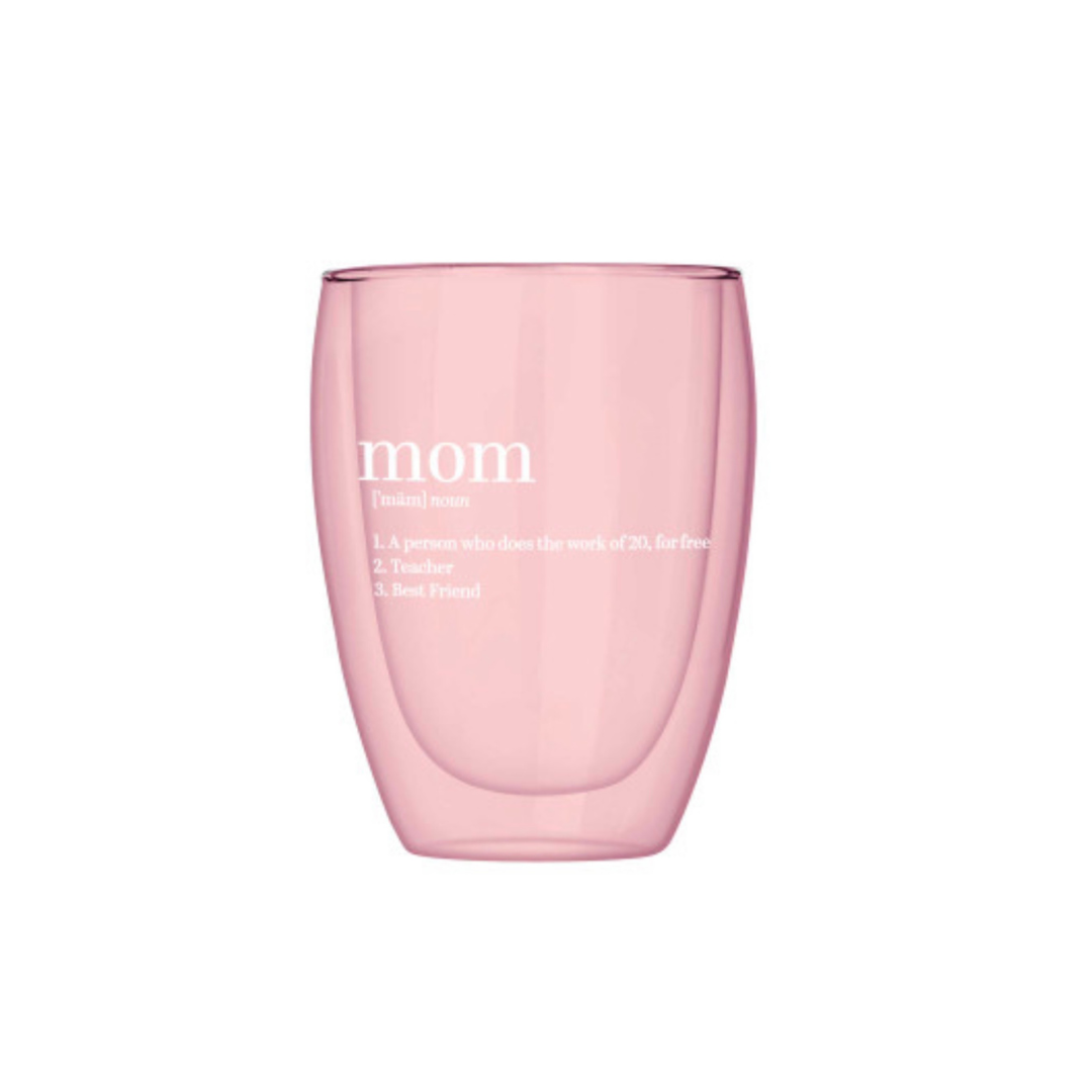 Double-Wall Stemless Glass-Mom
