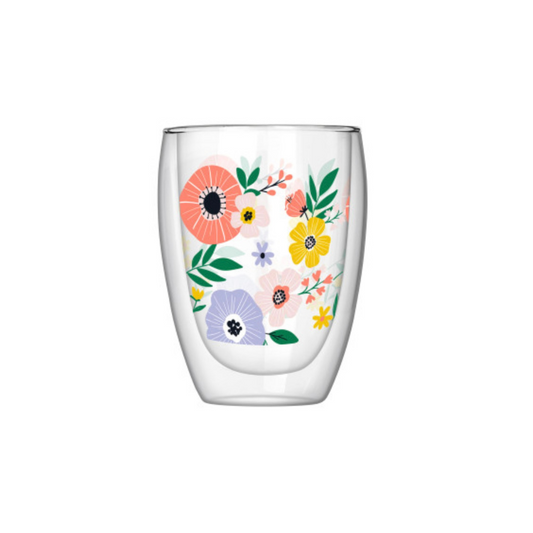 Double-Wall Glass-Floral