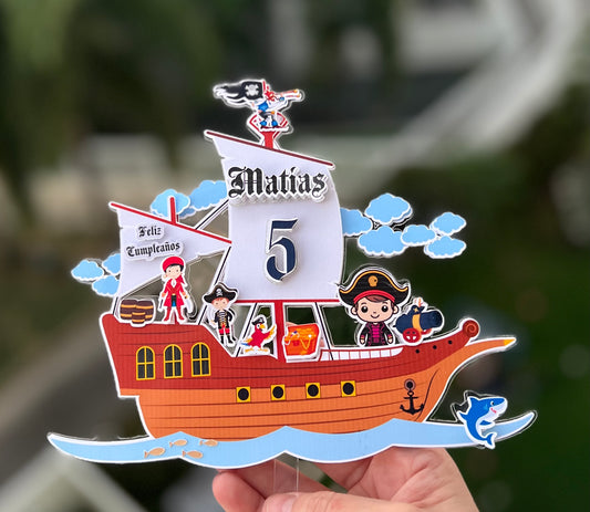 Pirate Cake Topper