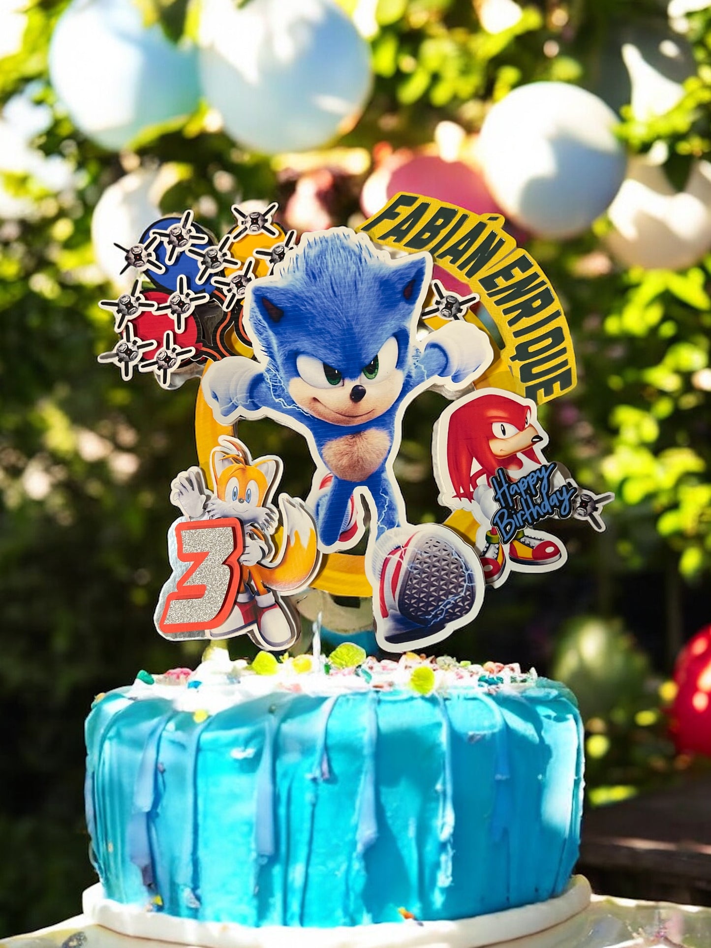 Sonic and Friends Cake Topper